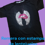 Remera Estampa Lentejuelas
